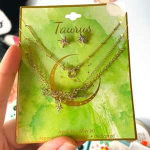 Taurus necklace set